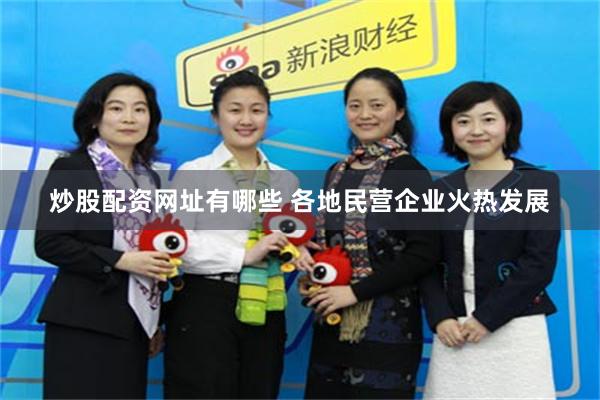 炒股配资网址有哪些 各地民营企业火热发展
