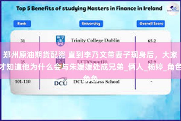 郑州原油期货配资 直到李乃文带妻子现身后，大家才知道他为什么会与朱媛媛处成兄弟_俩人_杨婷_角色
